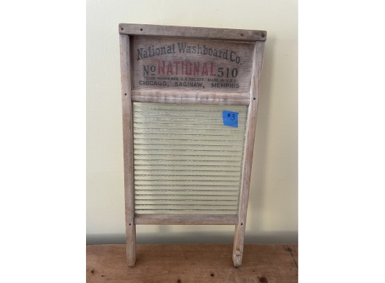 Antique Glass Washboard #3 National 501