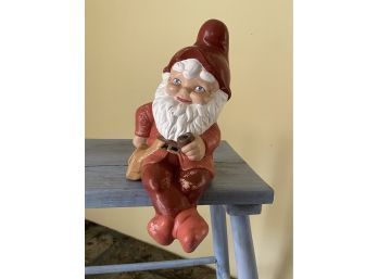 Sitting Ceramic Gnome (#2)