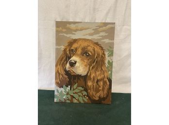 Vintage Cocker Spaniel Dog Paint By Number Painting