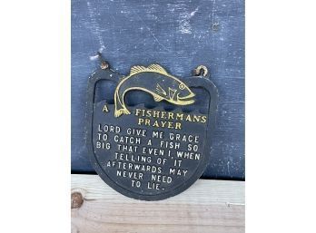 'Fisherman's Prayer' Vintage Wall Plaque