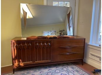 Vintage Large Mid-Century Modern Bedroom Mirror (5 Feet Wide X 3' Feet High)