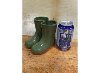 Terracotta Small Boots Planter - Made In U.K. Wellies