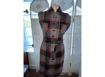 Vintage 'Young Pendleton' Plaid Wool Dress 15-16