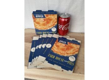 (6) Vintage Farmhouse Frozen Pies Boxes - New Old Stock Advertising