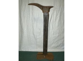 Antique Cast Iron Cobbler, Shoemaker Stand (Tall)