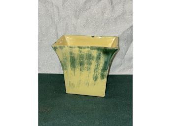 Yellow & Green Sheffield Pottery Flower Pot
