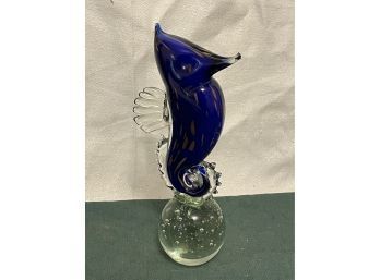 Seahorse Art Glass Ball Paperweight