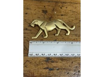 Vintage Goldtone Panther Pin/Broach, Costume Jewelry