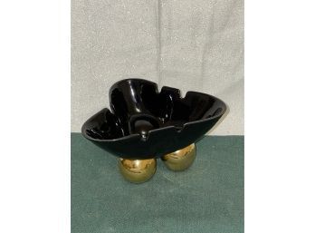 Mid-Century Ceramic Ashtray - Bowling Ball Design