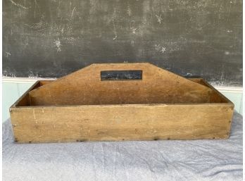 Vintage Wood Tool Carrier - Gardening Caddy