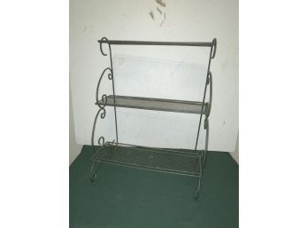 Vintage Wire Plant Stand - Floor Or Table Top