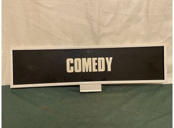COMEDY Vintage Video Store Movie Genre Sign (Double Sided)