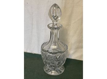 Cut Crystal Liquor Decanter With Round Stopper