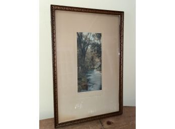 Wallace Nutting 'Westfield Water' Hand Colored Photo - Signed