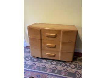 Vintage Blonde Wood 3 Drawer Dresser