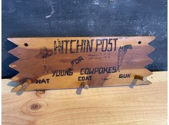 Storytown, Lake George Souvenir 'Young Cowpoke Hitchin' Post'