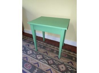 Green Painted Side Table, Lamp Table