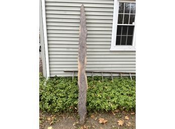 Unique 10 Foot Long Wormy Barn Wood Plank - Vintage Driftwood - Waxed