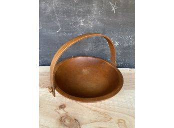 Mid-Century 'Woodcroftery' Wooden Bowl With Handle