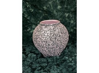 Mid Century KENWOOD Art Pottery Pink Ball Vase