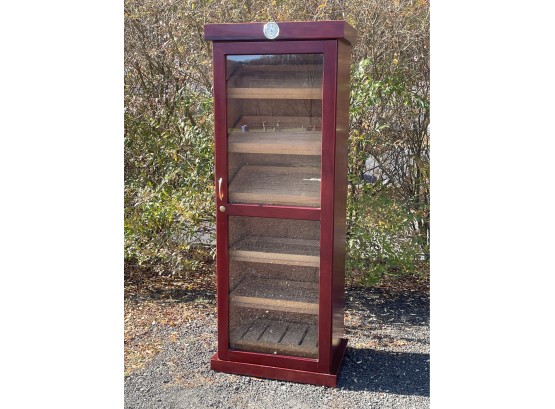 Awesome CIGAR CABINET Store Sized Humidor - Glass Front Display - Man Cave