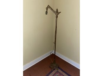 Antique Spike Top Iron Floor Lamp