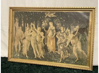 'Primavera' By Sandro Botticelli Framed Vintage Art Print - Woodland Nymphs