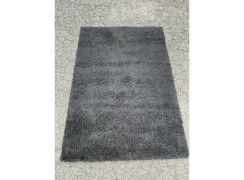 Black Ikea Shag Rug - Area Carpet 4' 4' X 6' 5'