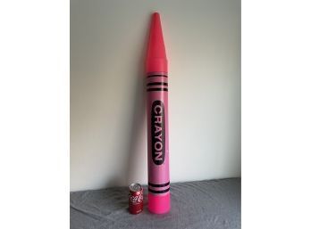 36' Long Giant Pink Crayon Bank 1988 Ralphco