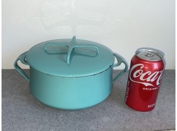 Vintage Dansk Kobenstlye Turquoise Casserole Cooking Pot (As Is)