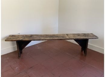 6 Feet Long Rustic Wood Bench