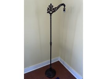 Antique Floor Lamp - Ornate Twisted Cast Iron