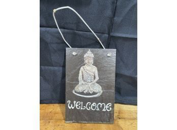 WELCOME Yoga Namaste Slate Sign