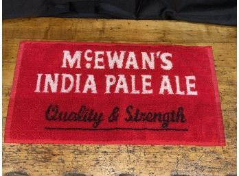 McEwan's India Pale Ale Bar Towel - Vintage Beer Advertising NOS
