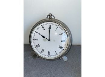 Cool Heavy Metal Pocket Watch Style Clock With Stand 8' Wide X 7' High Stand