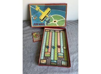 'Air Mail' Antique Milton Bradley Board Game RARE