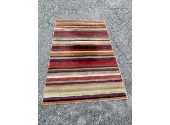 Multi Color Stripes 5' 2' X 7' 7' Area Rug, Carpet - Riviera