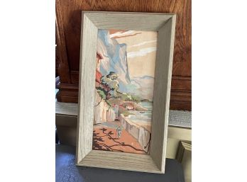 Vintage Framed Paint By Number - Grand Canyon, Southwest USA