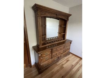 Large Hutch, Dresser, Chest Of Drawers With Mirror