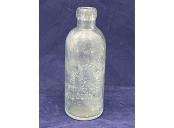 Antique Hunt & Miller - New Milford, CT Hutchinson Style Bottle