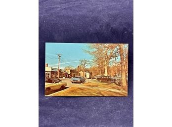 Main Street - New Milford, CT Vintage Postcard