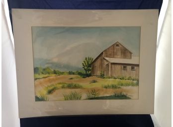 'Brown Barn' Watercolor Painting By Rosemary Connor #22
