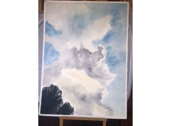 'Storm Clouds' Watercolor Painting By Rosemary Connor #48