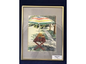 'Market Day' Framed Watercolor Painting By Rosemary Connor #16