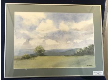 'Summer Landscape' Framed Watercolor Painting By Rosemary Connor #15