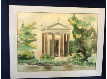 'Villa Borghese, Rome' Watercolor Painting By Rosemary Rehak Connor #5