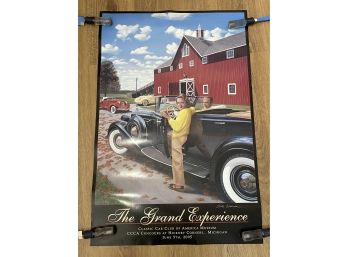 'The Grand Experience' 2005 Chris Osborne (New Milford, CT Artist) Car Club Signed Poster