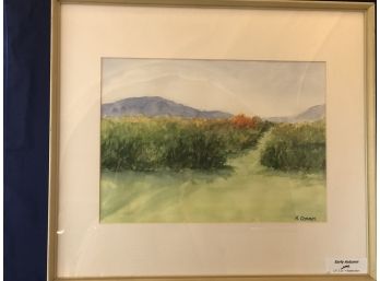 'Early Autumn' Framed Watercolor Painting By Rosemary Connor #18