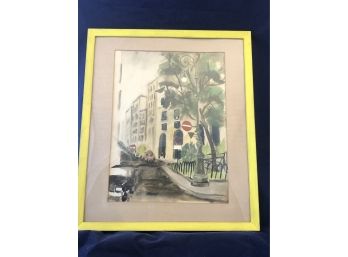 'Genoa' Framed Watercolor Painting By Rosemary Rehak Connor #3