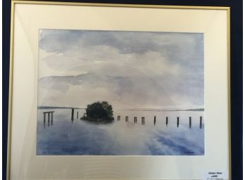 'Ocean View' Framed Watercolor Painting By Rosemary Connor #13